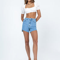 Tiyarna Denim Shorts Dark Wash Denim