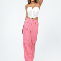City Loop Cord Pant Pink
