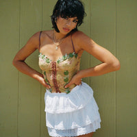 Sound Check Mini Skirt White