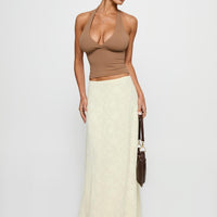 Su Casa Low Waist Maxi Skirt Yellow