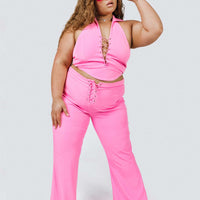 Marcia Flare Pant Pink Curve