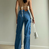 Darla Cargo Denim Jeans