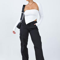 Flossie Parachute Pants Black
