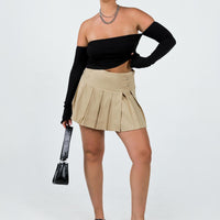 Cartwright Mini Skirt Beige