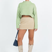Lorentz Mini Skirt Beige