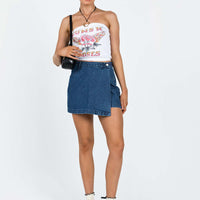 Edwina Skort Dark Wash Denim