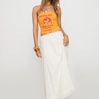 Empress Of Love Maxi Skirt White