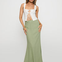 Sophia Maxi Skirt Green