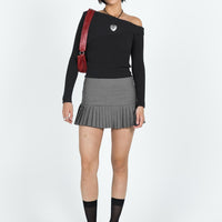 Gina Mini Skirt Grey