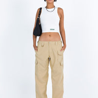Aysa Cargo Pants Khaki