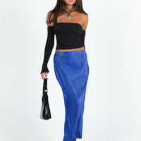 Duke Midi Skirt Blue