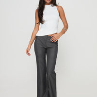 Isabeau Pant Grey Pinstripe