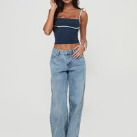 Serenitia Mid Rise Straight Leg Jeans Light Wash Tall