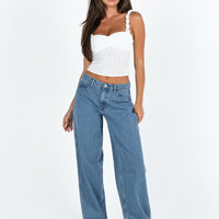 Maryanne Mid Rise Relaxed Jeans Mid Wash Denim