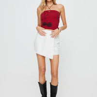 Alrita Denim Skort White