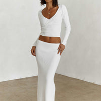 Just Like That Maxi Skirt White