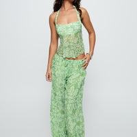 Finesse Pants Green Floral