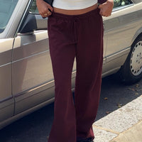 All Day Straight Leg Sweatpants Wine