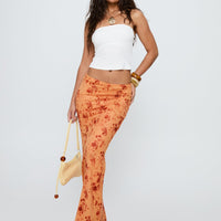 Shepherd Maxi Skirt Orange Multi