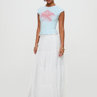 Mya Maxi Skirt White