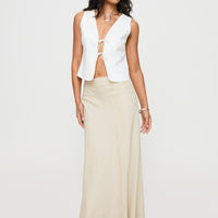 All In Maxi Skirt Beige