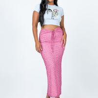 Ariel Midi Skirt Pink