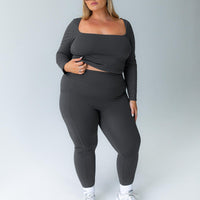 Unstoppable Activewear 7/8 Leggings Grey Curve