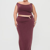 Whiley Maxi Skirt Mauve Curve