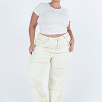 Copeland Jeans White Curve