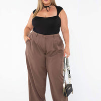 Archer Pants Brown Curve