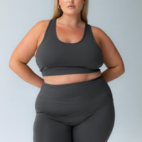 Conquer Activewear Shorts Grey Curve
