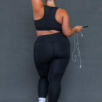 Unstoppable Activewear 7/8 Leggings Black Curve