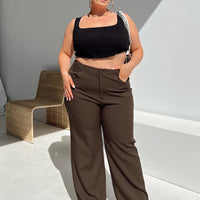 Lulu Pants Brown Curve
