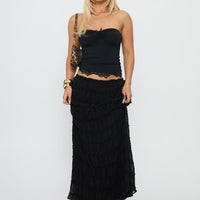 Estefania Maxi Skirt Black