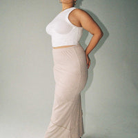 Oscar Maxi Skirt Beige Curve