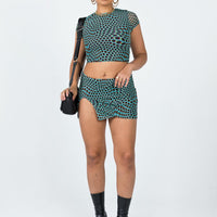 Bold Move Mini Skirt Blue Multi