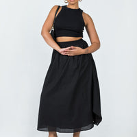 Leonie Maxi Skirt Black