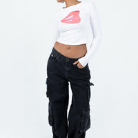 The Ragged Priest Black Combat Jeans Charcoal