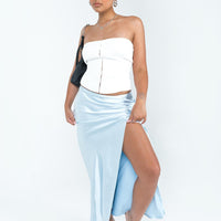 Don't Belong Maxi Skirt Blue