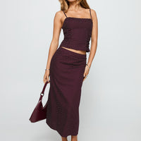 Shining Mirrors Set Burgundy