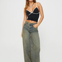 Tap In Mid Rise Jeans Tea Wash
