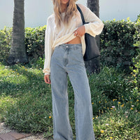 Tari Wide Leg Jeans Light Wash Denim