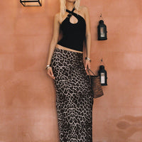 Ergo Maxi Skirt Leopard Tall