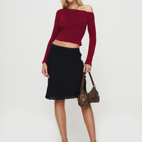 Anibelle Midi Skirt Black