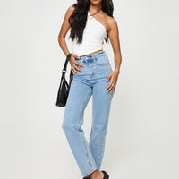 Alexanderson Straight Leg Jeans Light Wash Denim