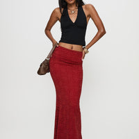 Silene Maxi Skirt Red