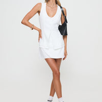 Springview Mini Skirt White