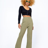 Reah Knit Pants Green