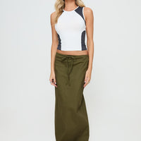 My Girl Maxi Skirt Olive