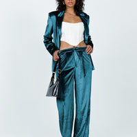 Lagoona Velvet Pants Blue